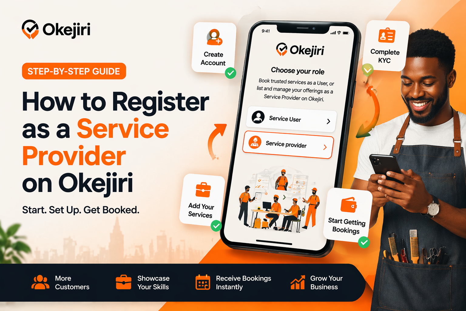 Register as a Service Provider